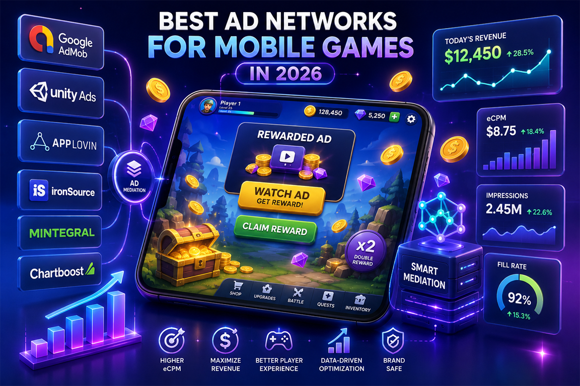 Best Ad Networks for Mobile Games (2026 Guide)